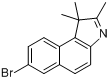 CAS:879713-65-2_7-溴-1,1,2-三甲基-1H-苯并[e]吲哚的分子结构