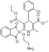 CAS:88150-62-3_邻苯二甲酰基氨氯地平的分子结构