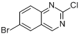 CAS:882672-05-1_6-溴-2-氯喹唑啉的分子结构
