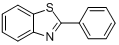 CAS:883-93-2_2-苯基苯并噻唑的分子结构