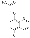 CAS:88349-88-6_(5-氯-8-喹啉氧基)乙酸的分子结构