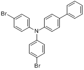 CAS:884530-69-2_4,4'-二溴-4''-苯基三苯胺的分子结构