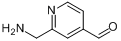 CAS:887579-43-3_2-(氨甲基)-4-吡啶甲醛的分子结构