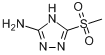 CAS:88982-32-5_5-甲基磺酰基-4H-1,2,4-三唑-3-胺的分子结构