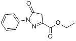 CAS:89-33-8_1-苯基-5-吡唑啉酮-3-甲酸乙酯的分子结构