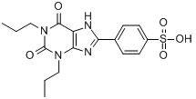CAS:89073-57-4_1,3-二丙基-8-p-硫化苯基黄嘌呤的分子结构