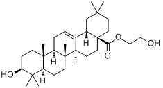 CAS:892869-48-6_齐墩果酸羟乙酯的分子结构