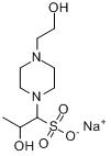 CAS:89648-37-3_N-(2-羟乙基)哌嗪-N'-(2-羟基丙磺酸)钠盐的分子结构