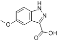 CAS:90417-53-1_5-甲氧基-3-吲唑羧酸的分子结构