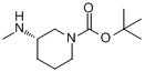 CAS:912368-73-1_(S)-1-N- Boc-3-甲氨基哌啶的分子结构