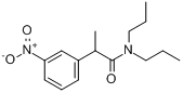 CAS:91374-22-0_2-甲基-3-硝基-N,N-二丙基苯乙酰胺的分子结构