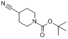 CAS:91419-52-2_N-Boc-4-氰基哌啶的分子结构