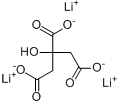 CAS:919-16-4_柠檬酸锂的分子结构
