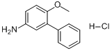CAS:92028-21-2_3-苯基-4-甲氧基苯胺盐酸盐的分子结构