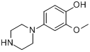 CAS:925889-93-6_2-甲氧基-4-(1-哌嗪基)苯酚的分子结构