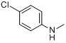 CAS:932-96-7_4-氯-N-甲基苯胺的分子结构