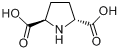 CAS:93713-35-0_(2R,5R)-吡咯啉-2,5-二羧酸的分子结构