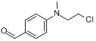 CAS:94-31-5_N-甲基-N-氯乙基-4-氨基苯甲醛的分子结构