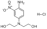 CAS:94158-13-1_4-氨基-3-硝基苯胺-N,N-二乙醇盐酸盐的分子结构