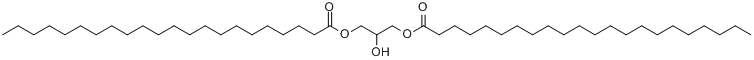 CAS:94201-62-4_2-羟基丙烷-1,3-二基-二(二十二酸)酯的分子结构