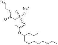 CAS:94227-22-2_ǻ-4-ʮ-1-(2-ϩ)ӢƣButanedioicacid,sulfo-,4-dodecyl1-(2-propenyl)esķӽṹ