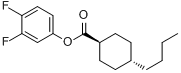 CAS:94737-81-2_反-4-丁基环己基甲酸-3,4-二氟苯酯的分子结构