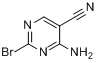 CAS:94741-70-5_2-溴-4-氨基-5-氰基嘧啶的分子结构