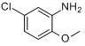CAS:95-03-4_5-氯-2-甲氧基苯胺的分子结构