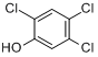 CAS:95-95-4_2,4,5-三氯苯酚的分子结构