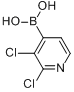 CAS:951677-39-7_2,3-二氯吡啶-4-硼酸的分子结构