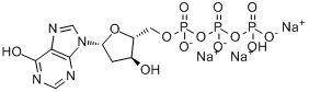 CAS:95648-77-4_2'-脱氧肌苷-5'-三磷酸三钠盐的分子结构