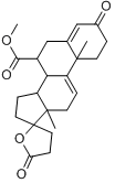 CAS:95716-70-4_(7a,17a)-17-羟基-3-氧代-孕甾-4,9(11)-二烯-7,21-二羧酸gamma-内酯甲酯的分子结构