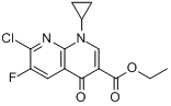 CAS:96568-07-9_环丙基萘啶羧酸乙酯的分子结构