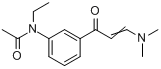 CAS:96605-66-2_N-乙基-N-3-((3-二甲氨基-1-氧代-2-丙烯基)苯基)乙酰胺的分子结构
