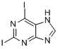 CAS:98027-95-3_2,6-二碘嘌呤的分子结构