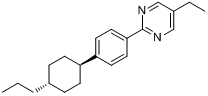 CAS:98495-16-0_5-乙基-2-[4-反(4-丙基环己基)苯基]嘧啶的分子结构