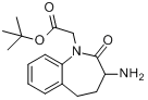 CAS:98626-45-0_3-氨基-2,3,4,5-四氢-2-氧代-1H-1-苯并氮杂卓-1-乙酸叔丁酯的分子结构