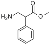 CAS:99092-02-1_2-苯基-3-氨基丙酸甲酯的分子结构
