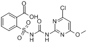 CAS:99283-00-8_氯嘧磺隆(酸)的分子结构