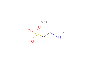 CAS:61791-42-2_2-(甲氨基)-乙磺酸-N-椰油酰基衍生物钠盐的分子结构