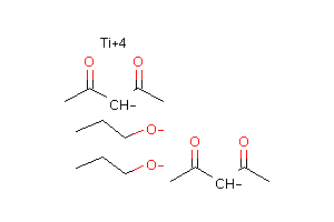CAS:21474-51-1_二(2,4-戊二酮-O,O')二丙氧基钛的分子结构