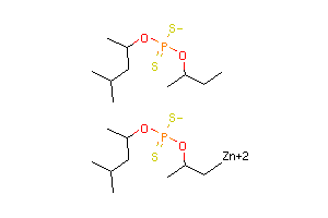 CAS:68784-31-6_二硫代磷酸-O,O-二(仲丁基和1,3-二甲基丁基)混合酯锌盐的分子结构