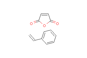 CAS:9011-13-6_苯乙烯与顺丁烯二酸酐的共聚物的分子结构