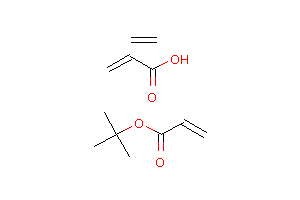 CAS:25266-67-5_2-丙烯酸与2-丙烯酸-1,1-二甲基乙酯和乙烯的聚合物的分子结构