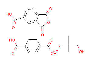 CAS:37871-48-0_对苯二酸与1,2,4-苯三酸酐和新戊二醇酯的聚合物的分子结构