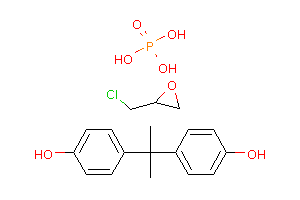 CAS:67846-40-6_磷酸与氯甲基环氧乙烷和4,4'-(1-甲基亚乙基)双酚的聚合物的分子结构