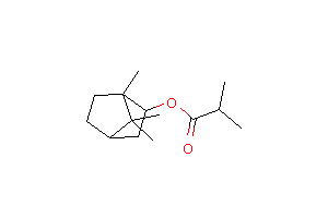 CAS:24717-86-0_(内型)-2-甲基丙酸-(1R,2S,4R)-1,7,7-三甲基二环[2.2.1]-2-庚酯的分子结构