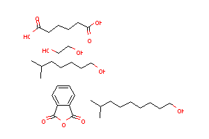 CAS:68908-74-7_己二酸与1,2-乙二醇和1,3-异苯并呋喃二酮异辛酸异癸酯的聚合物的分子结构