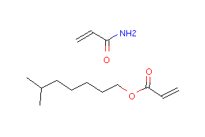 CAS:50922-82-2_2-丙烯酸异辛酯与2-丙烯酰胺的聚合物的分子结构
