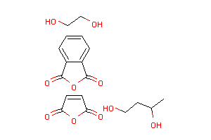 CAS:27056-13-9_1,3-异苯并呋喃二酮与1,3-丁二醇、1,2-丁二醇和2,5-呋喃二酮的聚合物的分子结构